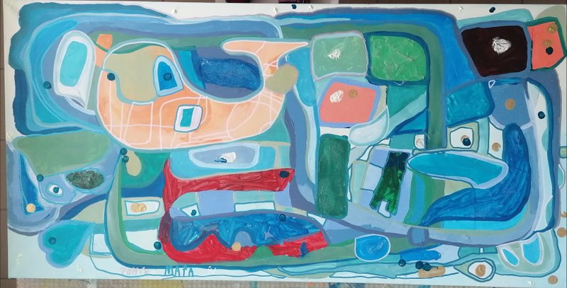 Tomáš Veselý 7 let, Matouš Kaštánek 7 let, Iva Minářová 48 let - Vodní svět 140x70